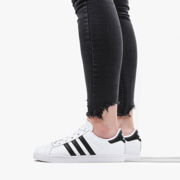 adidas Shoes - ADIDAS Coast Star J Walking Shoes White Sneakers Sportswear Leather EE9698